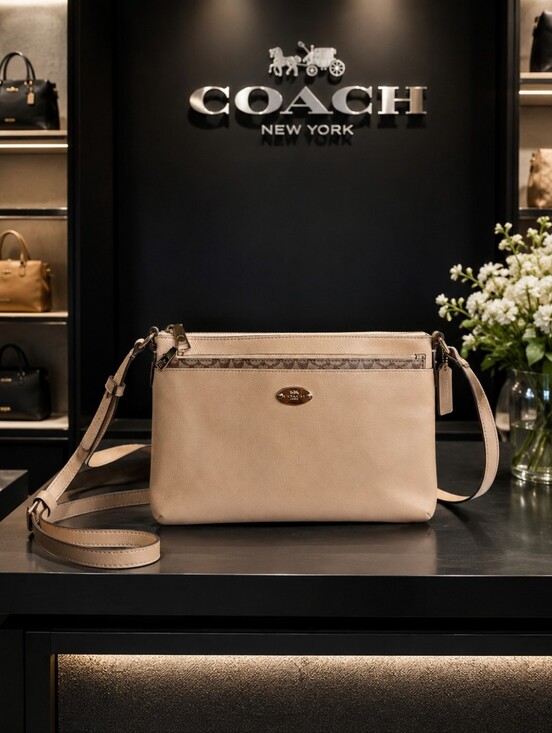 Coach Handbags - Coach East/West Pop Crossbody Beige, F52881
